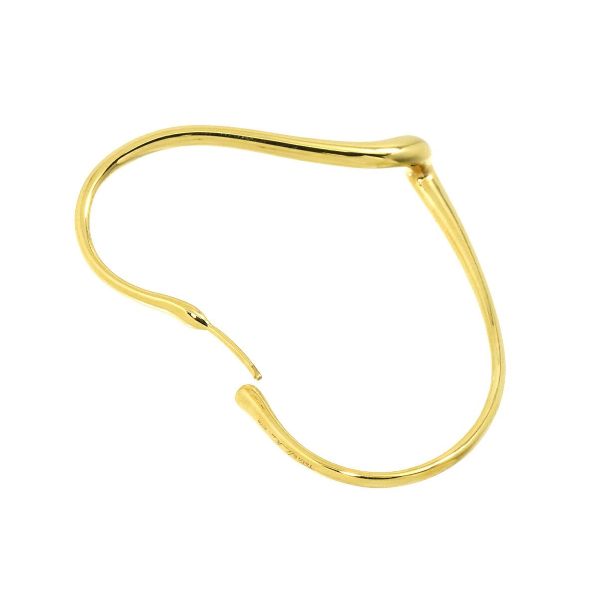 Tiffany&Co. オープンハートピアス 片耳 750 K18 ゴールド ティファニー TIFFANY&Co. オープンハート ピアス K18 YG