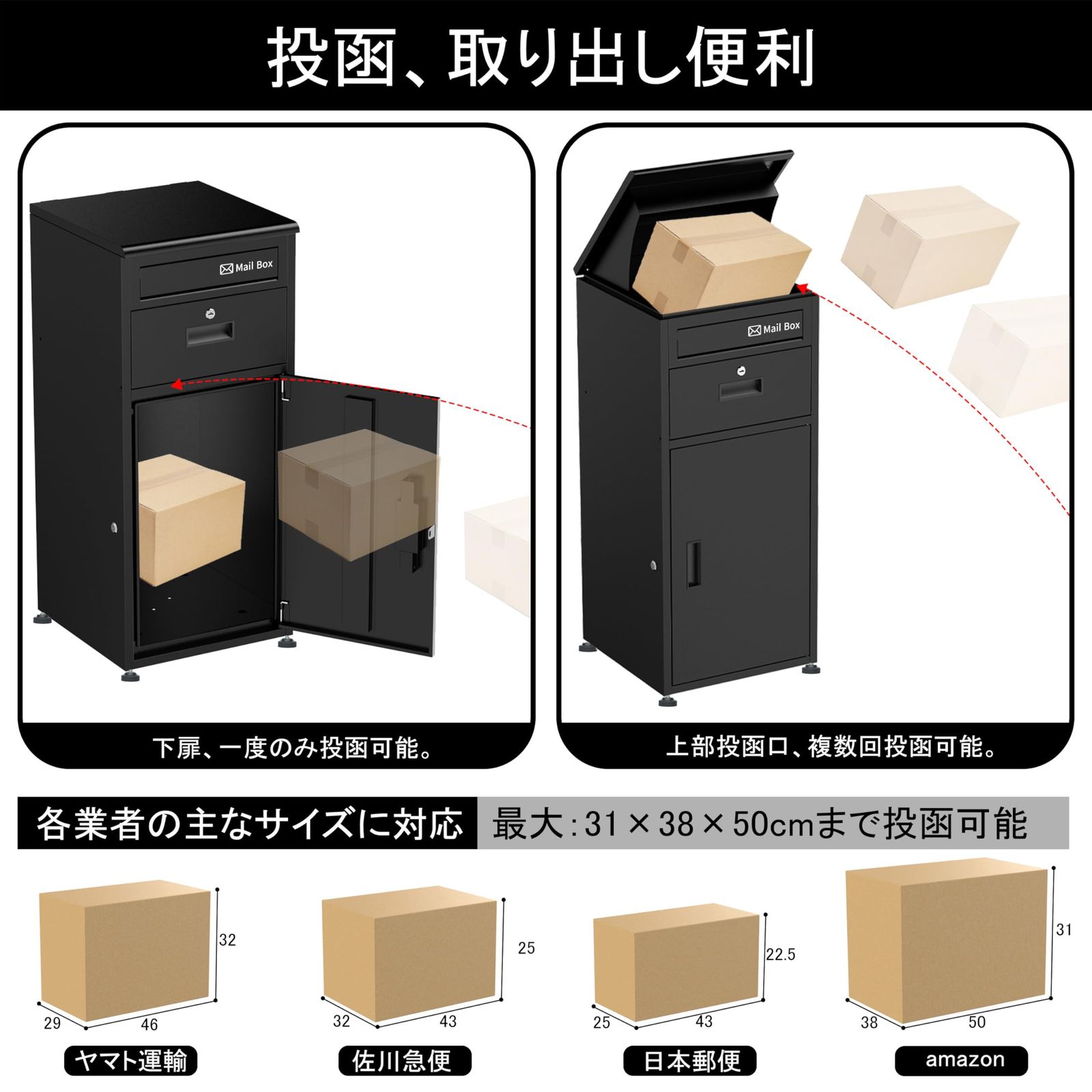 宅配BOX 136L大容量