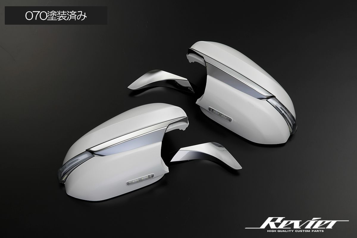 Revier 80系 ノア ヴォクシー エスクァイア LEDウインカードアミラーカバー 流星バージョン4 交換式 ウェルカムライト付 TOYOTA シーケンシャルウインカー 塗装済み カバー交換 ウインカーミラー ミラーウインカー LM-JC004 FFCRYSTALESIA_COM