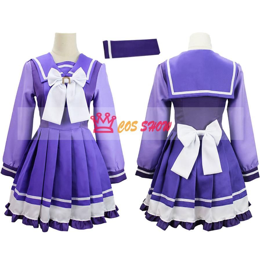 ウマ娘 プリティーダービー トレセン学園制服 メジロマックイーン トウカイテイオー 風 コスプレ衣装 靴下付き ウィッグ 耳追加 cospla
