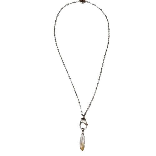 DIESEL フェザーネックレス DIESEL ディーゼル フェザーネックレス 羽トップ ペンダント