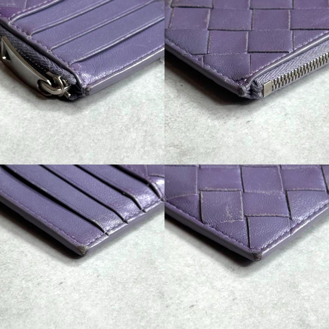 ボッテガヴェネタ　フラグメントケース　コイン　パープル　イントレ　シルバー金具 BOTTEGA VENETA ボッテガヴェネタ / イントレチャート