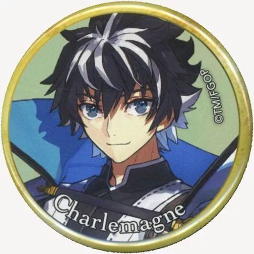 Fate FGO 霊基召喚缶バッジ 缶バッジ シャルルマーニュ 中古】バッジ・ピンズ セイバー/シャルルマーニュ 「Fate/Grand