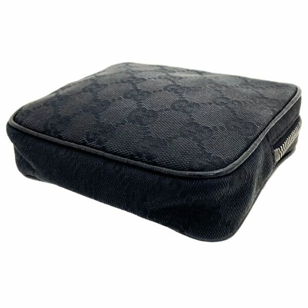 グッチ ポーチ GGキャンバス レザー 革 ブラック 黒 120975 GUCCI マルチポーチ マルチケース 小物入れ ブランド小物 KARIMZIABAT_FR