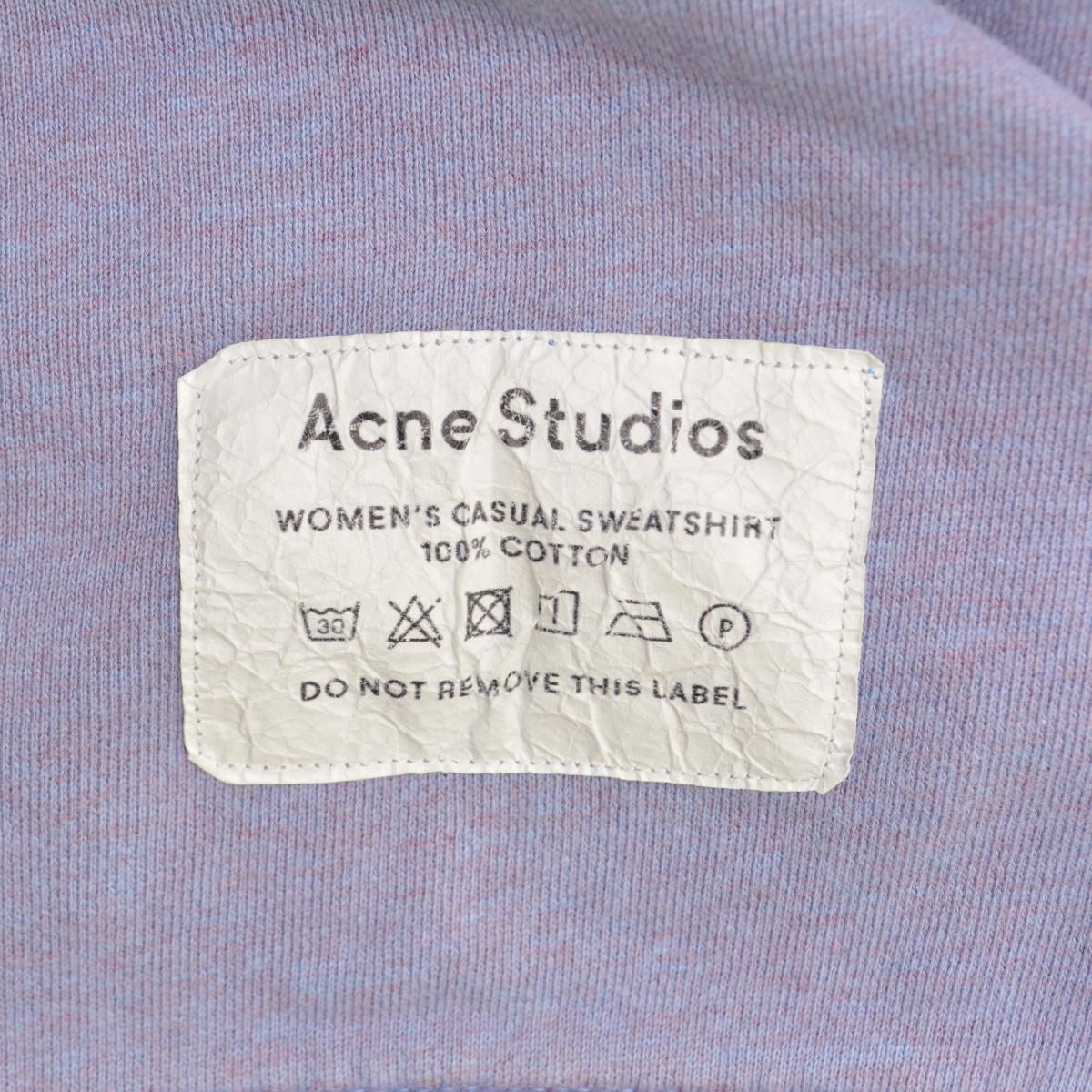AcneStudios】オーバーサイズ裏毛長袖スウェット - メルカリ