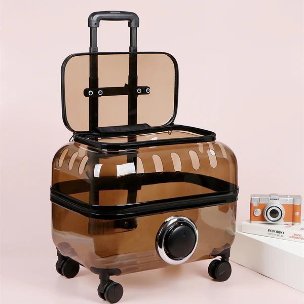 透明ペット用旅行用トロリー