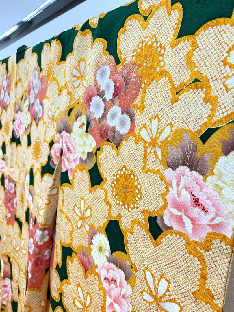 振袖 豪華 金駒 金彩 紋意匠 桜 身丈159cm 撥水加工済