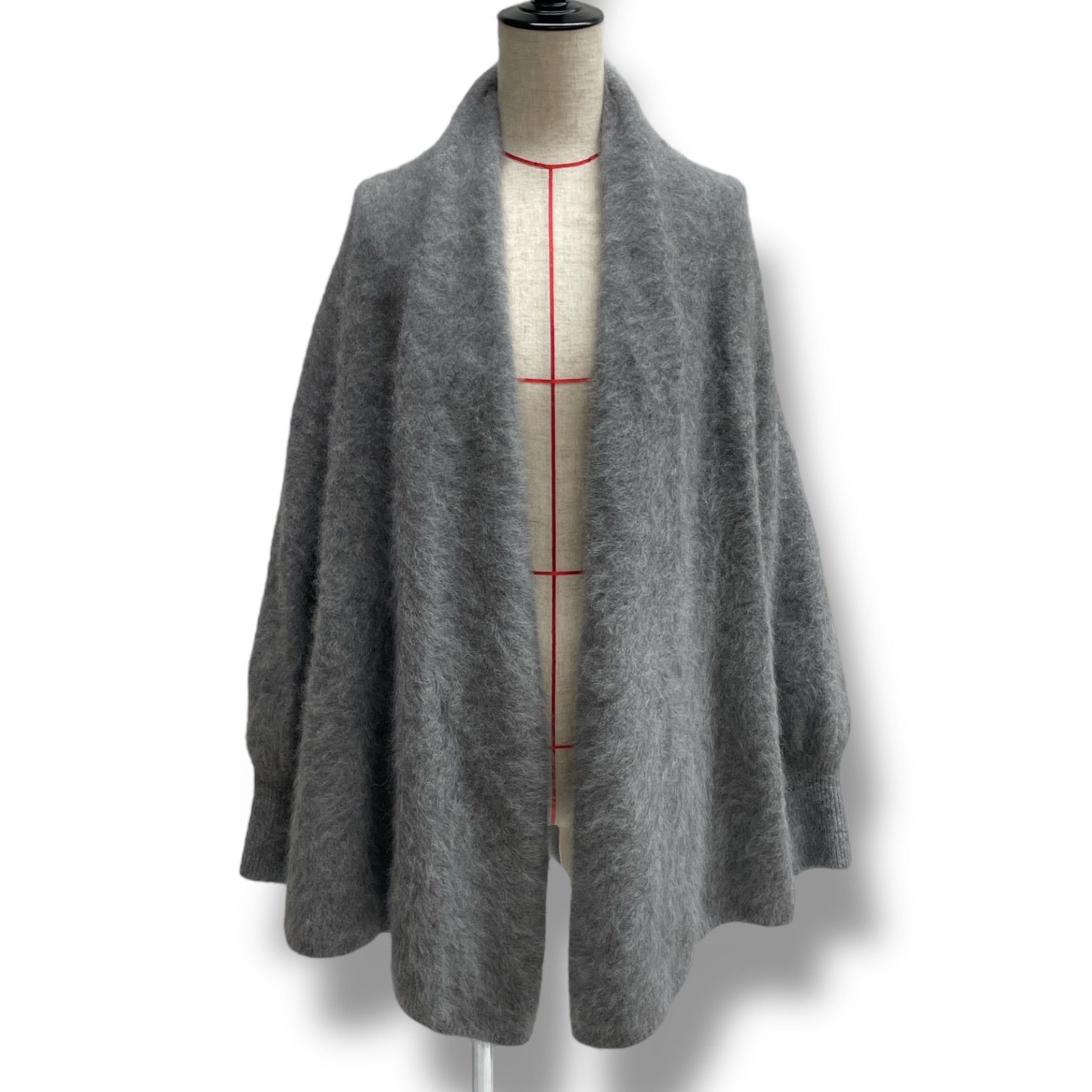 NOBLE ノーブル ファーニットパフカーディガン ニットカーディガン