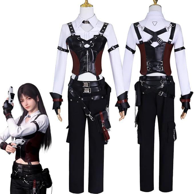 恋と深空 コスプレ衣装 ヒロイン コスチューム COS服 主人公 戦闘服 ハンター服 上下セット cosplay 変装 仮装 イベント ロールプレイング