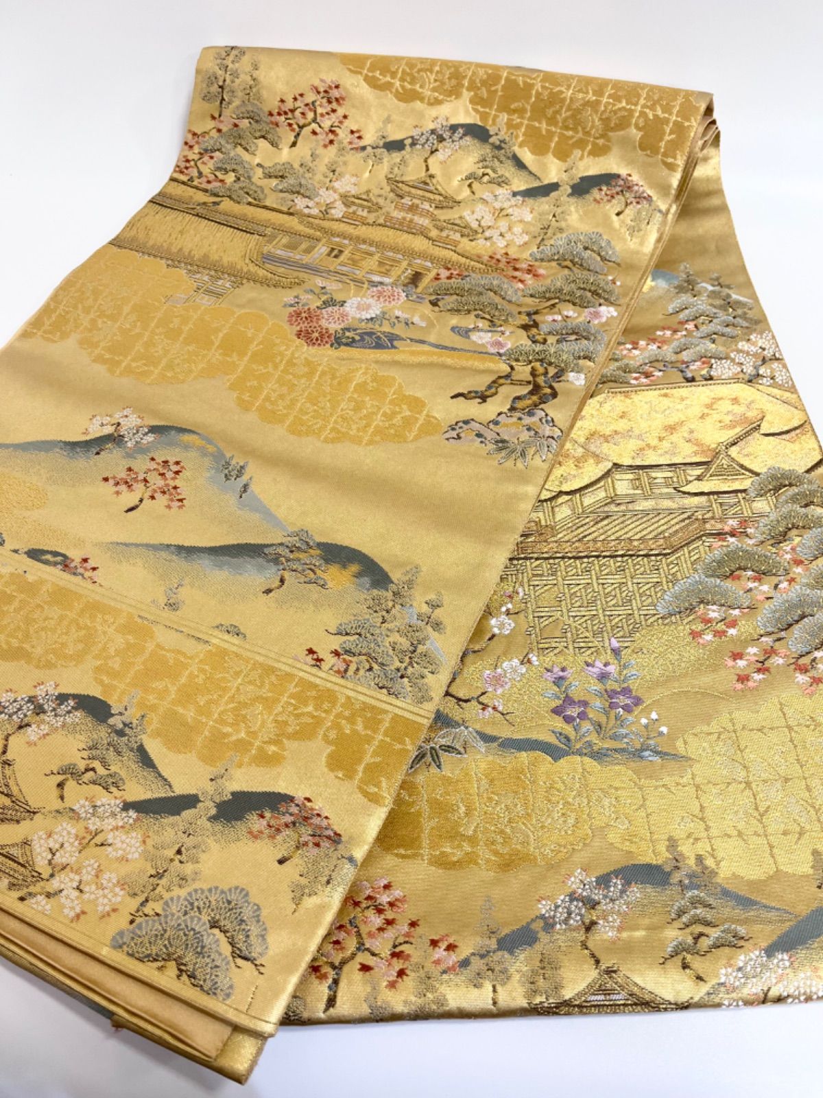 最終値下げ 《ながしま帯 長嶋成織物 瀞本金箔袋帯》 - メルカリ