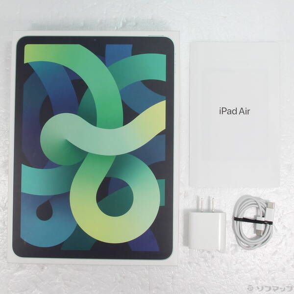 中古品〕 iPad Air 第4世代 64GB グリーン MYFR2J／A Wi-Fi【352】