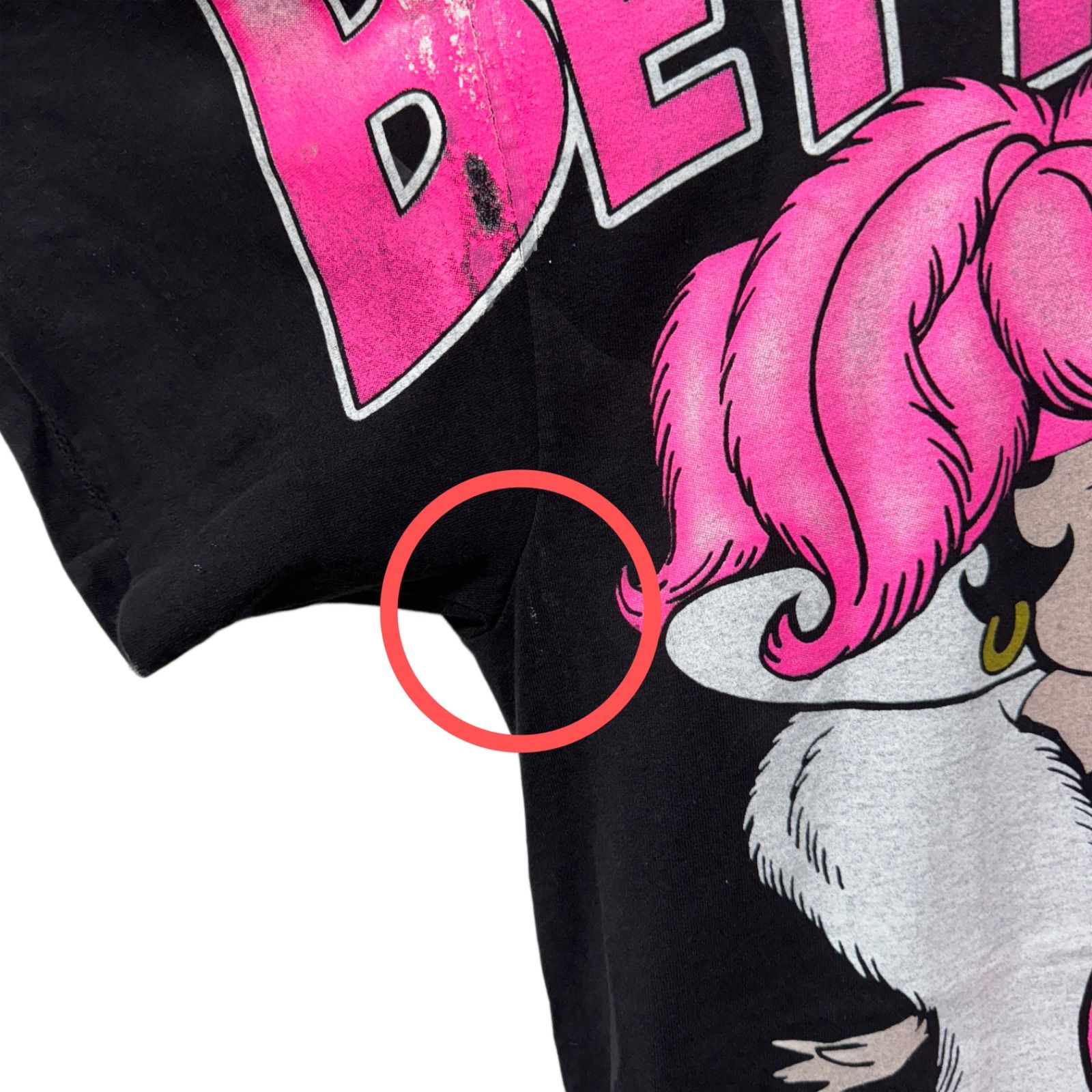 ベティちゃん Tシャツ XLサイズ ブラック キャラクター BETTY