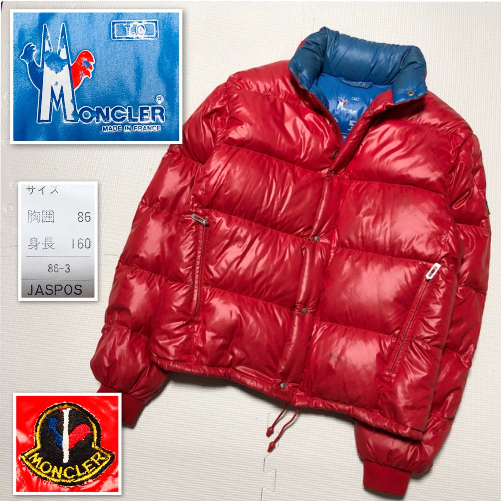 □希少アシックス期□MONCLER モンクレール ダウンジャケット 羽毛100