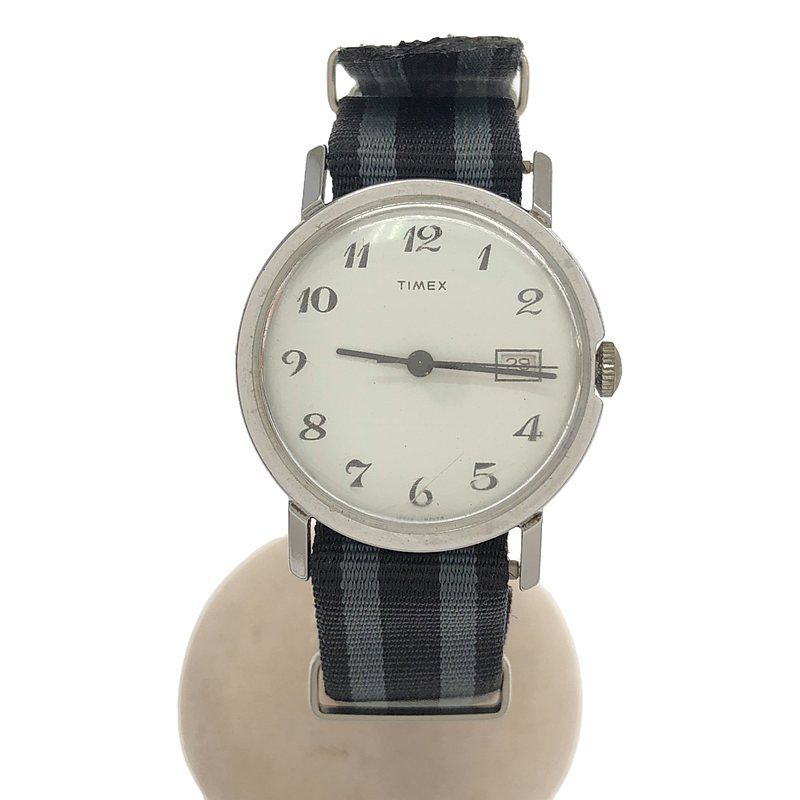 TIMEX / タイメックス | NATOベルト 手巻き アナログ 腕時計 | ブラック / グレー | メンズ