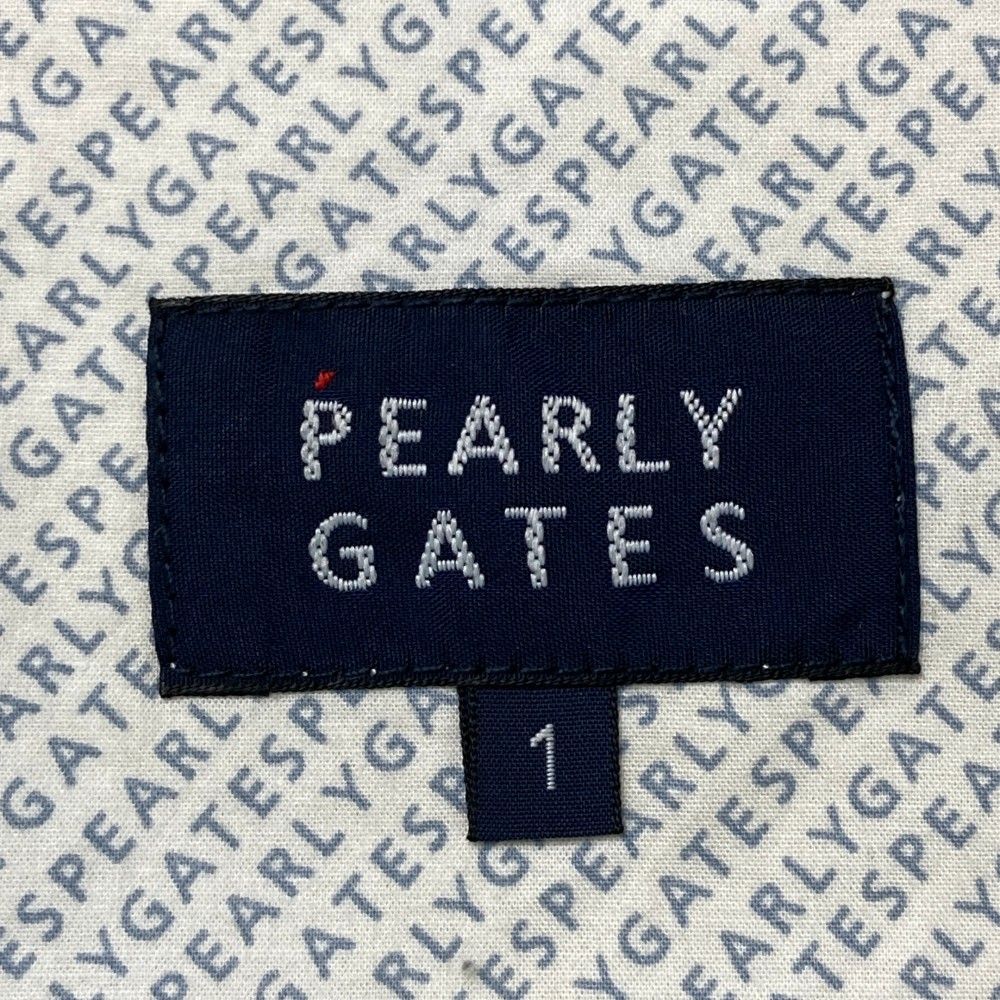 サイズ：1 PEARLY GATES パーリーゲイツ  コットン混ストレッチ プリーツスカート チェック柄 ネイビー系 [240101447008] ゴルフウェア レディース ストスト PEARLY GATES パーリーゲイツ ストレッチスカート チェック柄