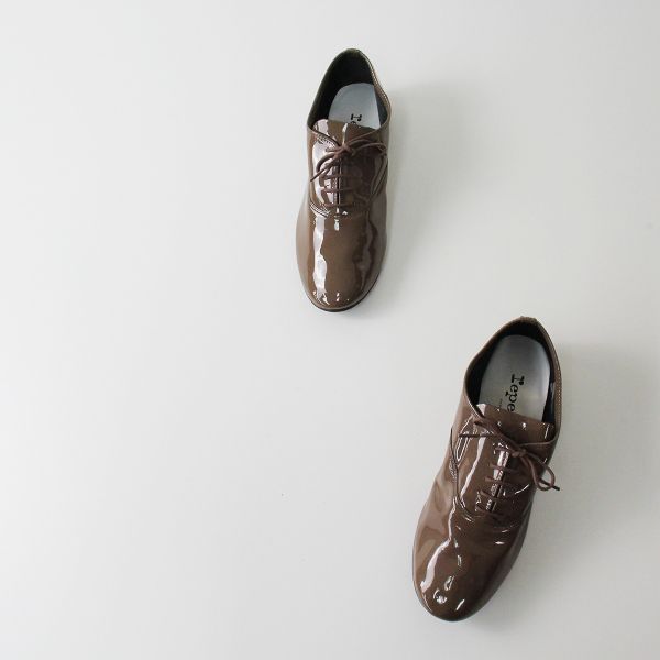 極美品 repetto レペット zizi エナメル レースアップシューズ