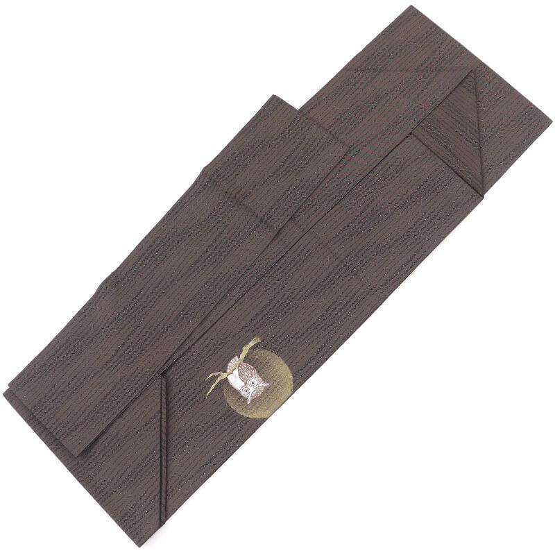 お太鼓柄 こげ茶