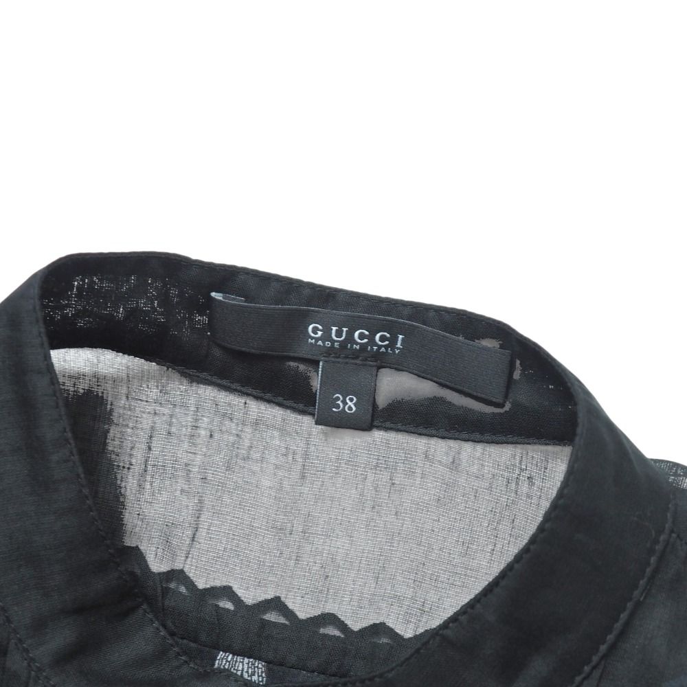 □美品□GUCCI グッチ ワンピース サイズ38 ベルテッド