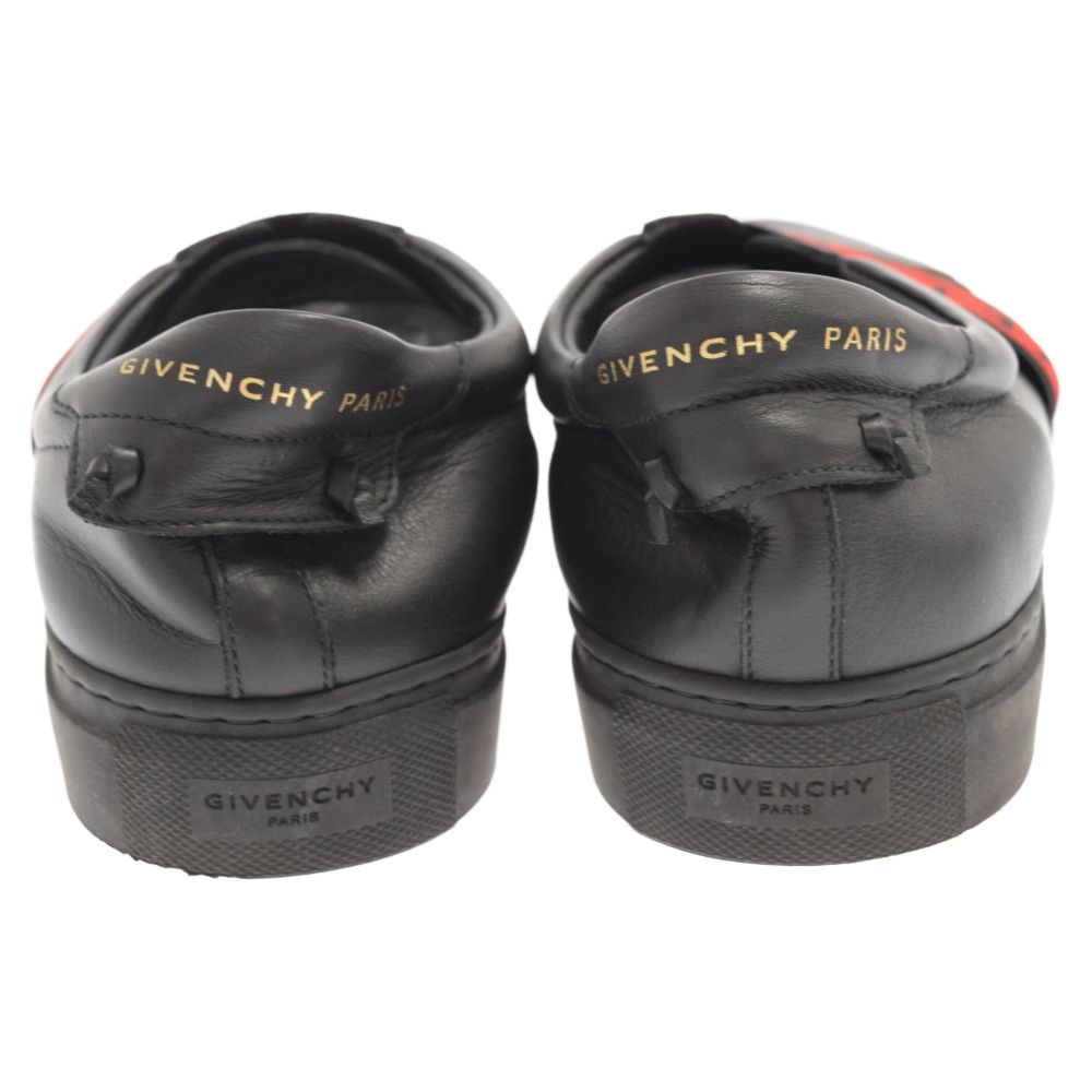 GIVENCHY アーバンストリートベルトロゴレザーローカットスニーカー-