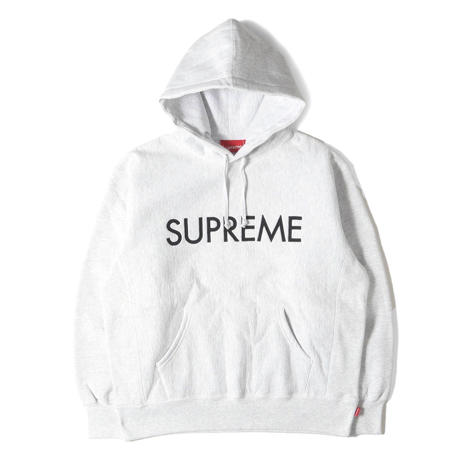 美品】Supreme シュプリーム パーカー アッシュグレー サイズ:S
