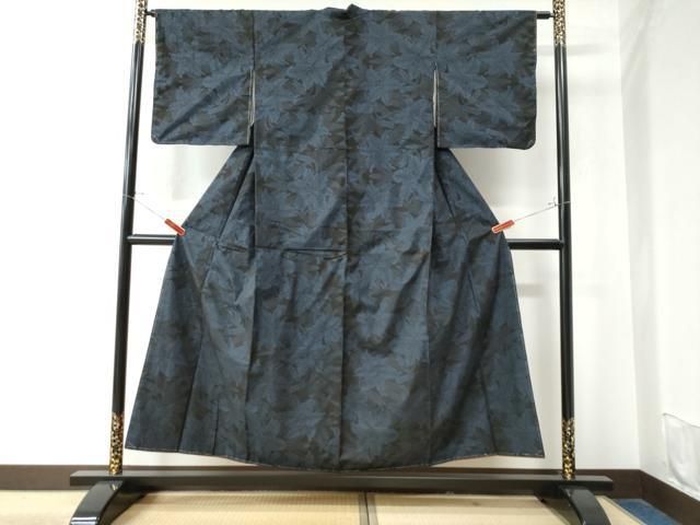 平和屋着物●本場大島紬　9マルキ　百合　正絹　逸品　未使用　CAAW8566yc 平和屋着物○本場大島紬 9マルキ 百合 正絹 逸品 未使用 CAAW8566yc