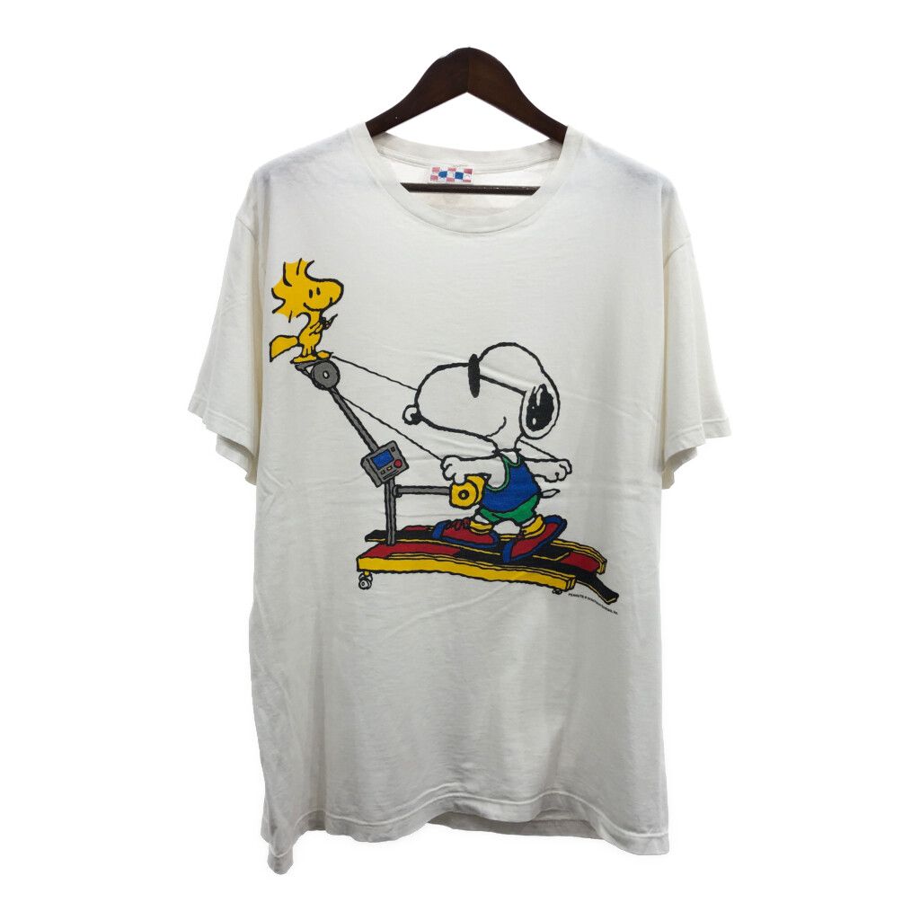 80s 90s peanuts ピーナッツ snoop スヌーピー tシャツ PEANUTS - ピーナッツ 90s オールド USA製 SNOOPY 半袖 Tシャツ