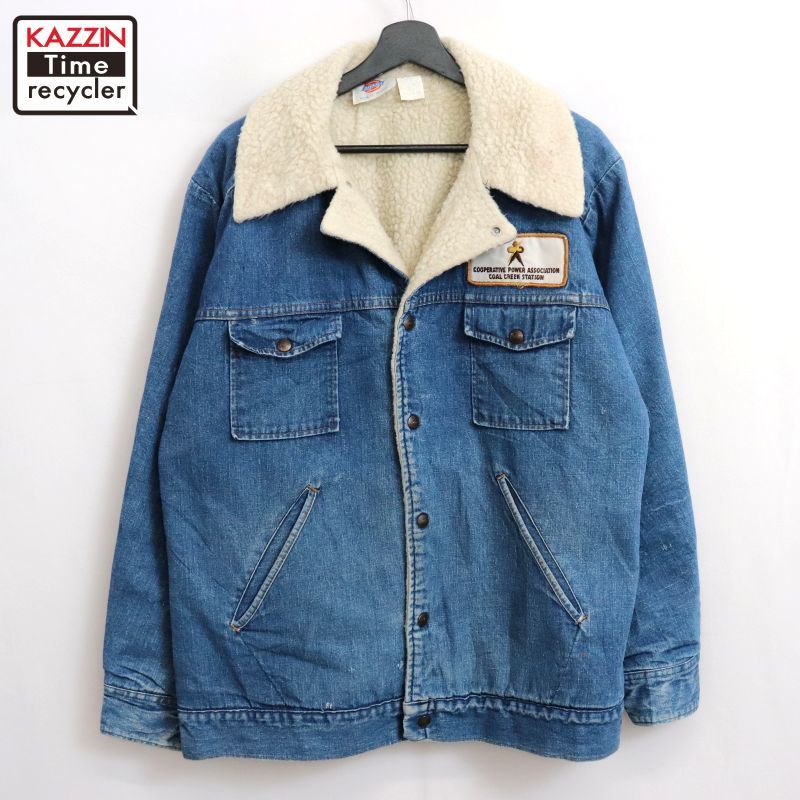 【80s-】Dickies ヴィンテージ裏ボアデニムランチジャケット42/44R 80s-】Dickies 裏ボア ランチジャケット デニム 42/44R - メルカリ