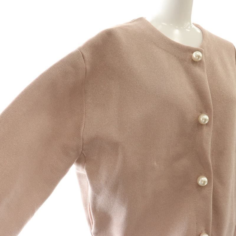 アプワイザーリッシェ Apuweiser-riche 24SS パール釦キラキラニット