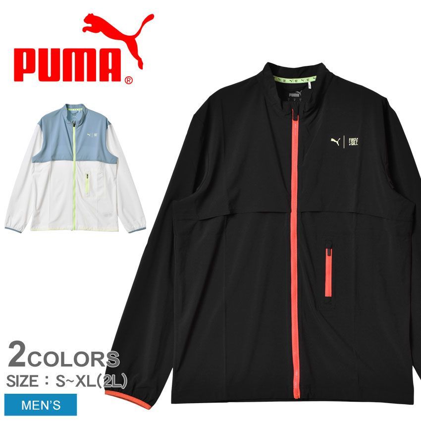 プーマ ウインドブレーカー 523030 メンズ ランニング ファーストマイル ウーブンジャケット PUMA カラー:01.プーマブラック 品番：2455-1036