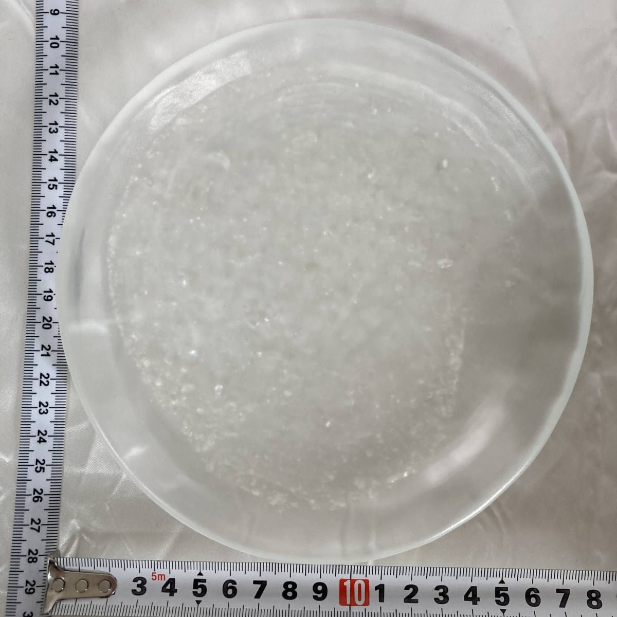 文化勲章作家 【藤田喬平】 手吹きガラス 丸型 銘々皿 硝子 箱付き 5