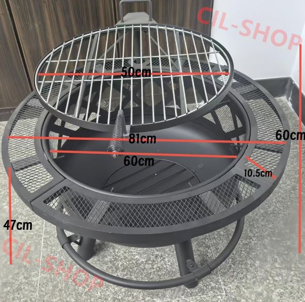 バーベキューコンロ テーブル 囲炉裏 丸形 ファイヤーピット 焚き火台1722 Amazon | ファイヤーピット テーブル 大型 焚き火台 蓋付き