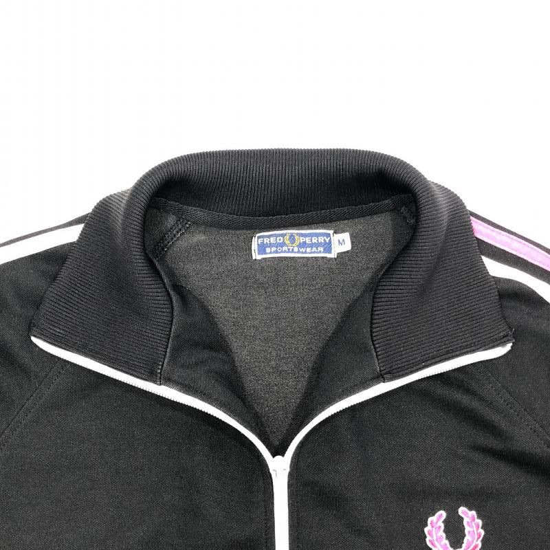 中古】FREDPERRY 90-00s トラックジャケット ピンク×ブラック