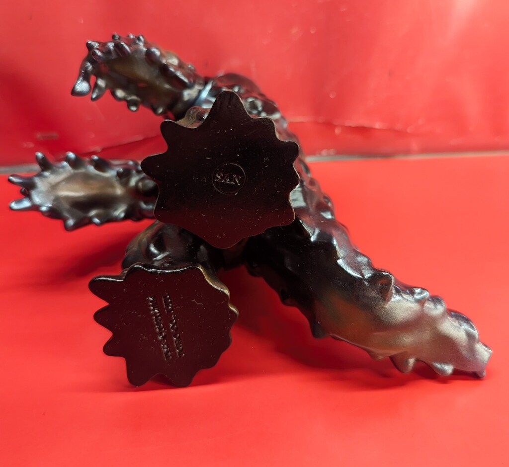 マルサン 世紀の大怪獣 ヘドラ 350 黒成型/銅/金塗装 黒銅赤目