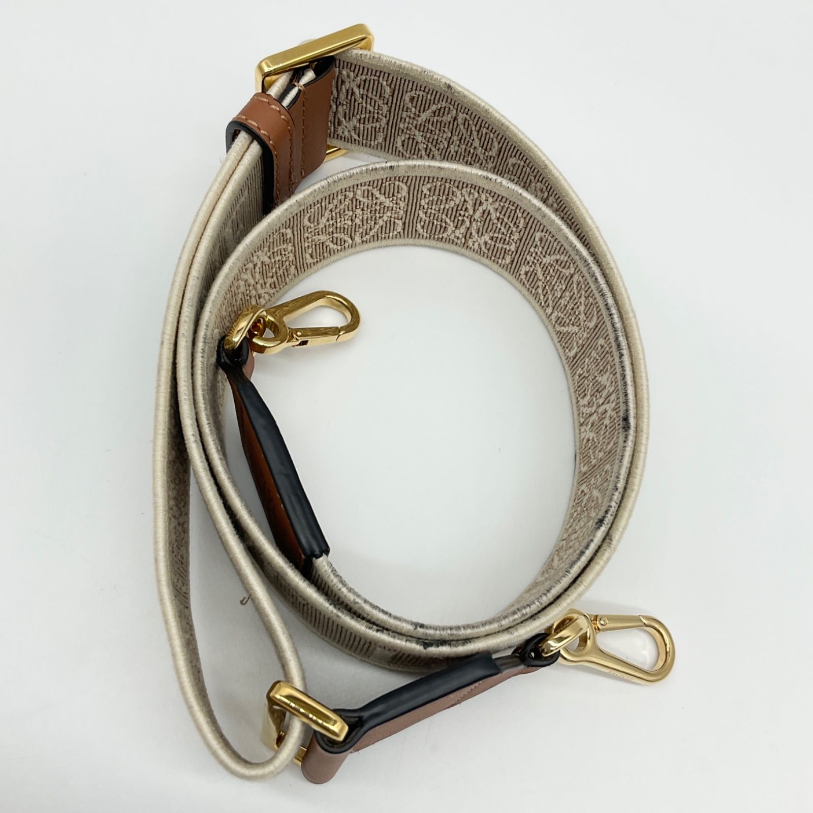 LOEWE ロエベ アナグラム ストラップ ショルダーストラップ ジャガード