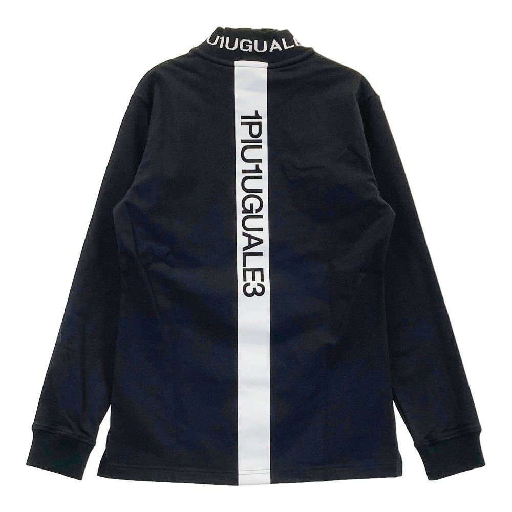 サイズ：2 1PIU1UGUALE3 GOLF GST162 長袖モックネックTシャツ  ブラック系 [240101441204] ゴルフウェア レディース ストスト サイズ：2 1PIU1UGUALE3 GOLF GST162 長袖モックネックTシャツ