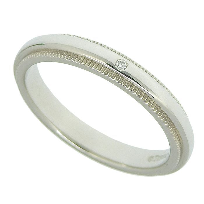 ティファニー ミルグレイン リング 指輪 11号 Pt950プラチナ