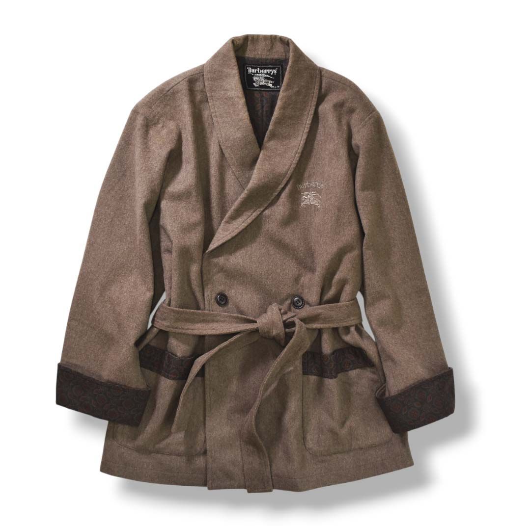 Burberrys ウールガウンコート 極美品】 90sヴィンテージ バーバリー Burberrys ショールカラー