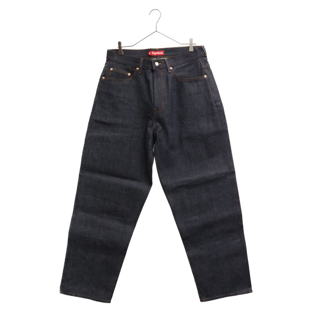 SUPREME (シュプリーム) 24SS Rigid Baggy Selvedge Jean リジッド バギー ジーンズ デニムパンツ インディゴ  - メルカリ