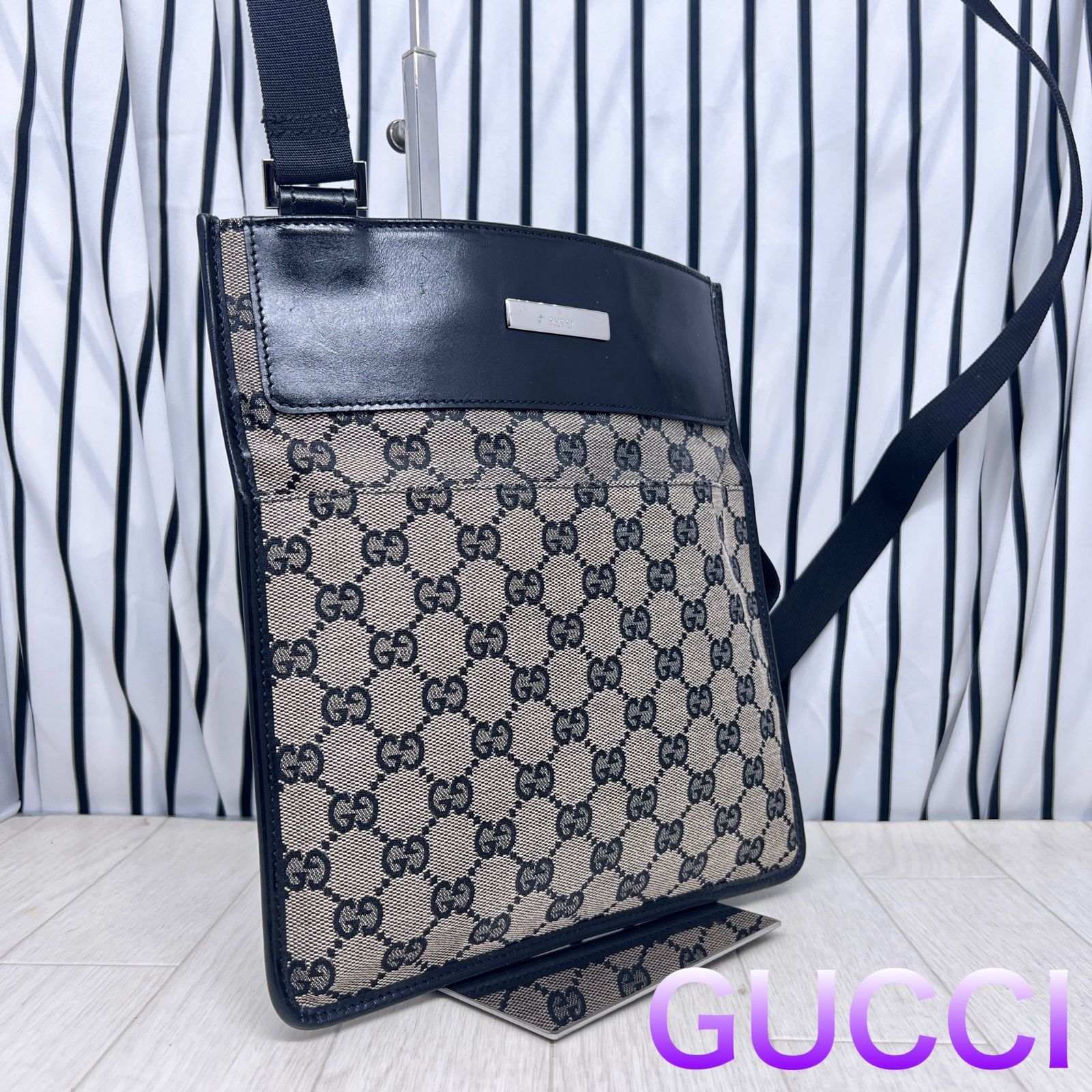 【美品】GUCCI×グッチ GG柄ショルダーバッグ