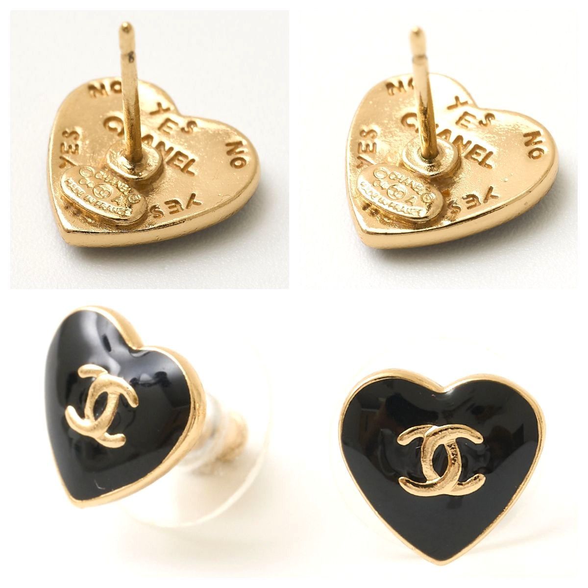 CHANEL シャネル ココマーク ハートモチーフ ピアス イヤリング GP