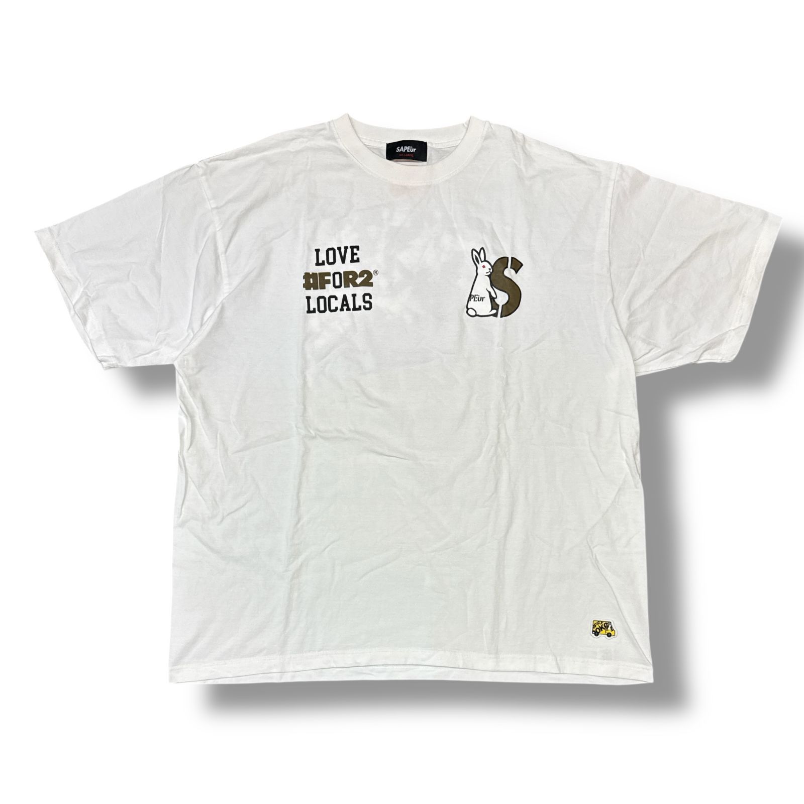 SAPEur × FR2 プリントTシャツ 半袖カットソー クルーネック