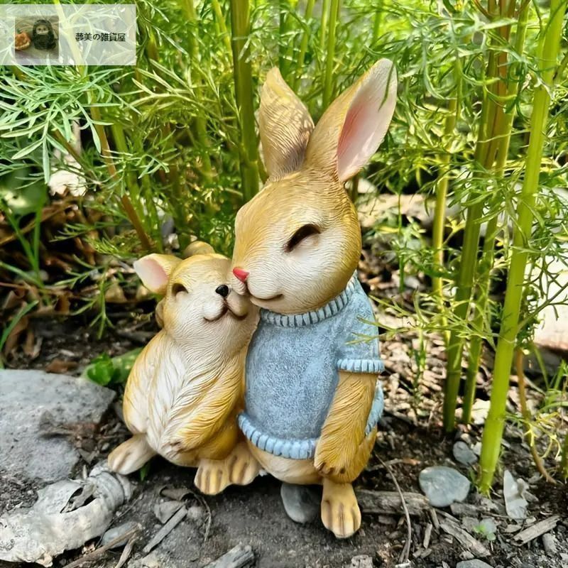 デコパージュꔛꕤインテリア雑貨♡マルチBOX♡小物入れ♡うさぎ♡ガーデン