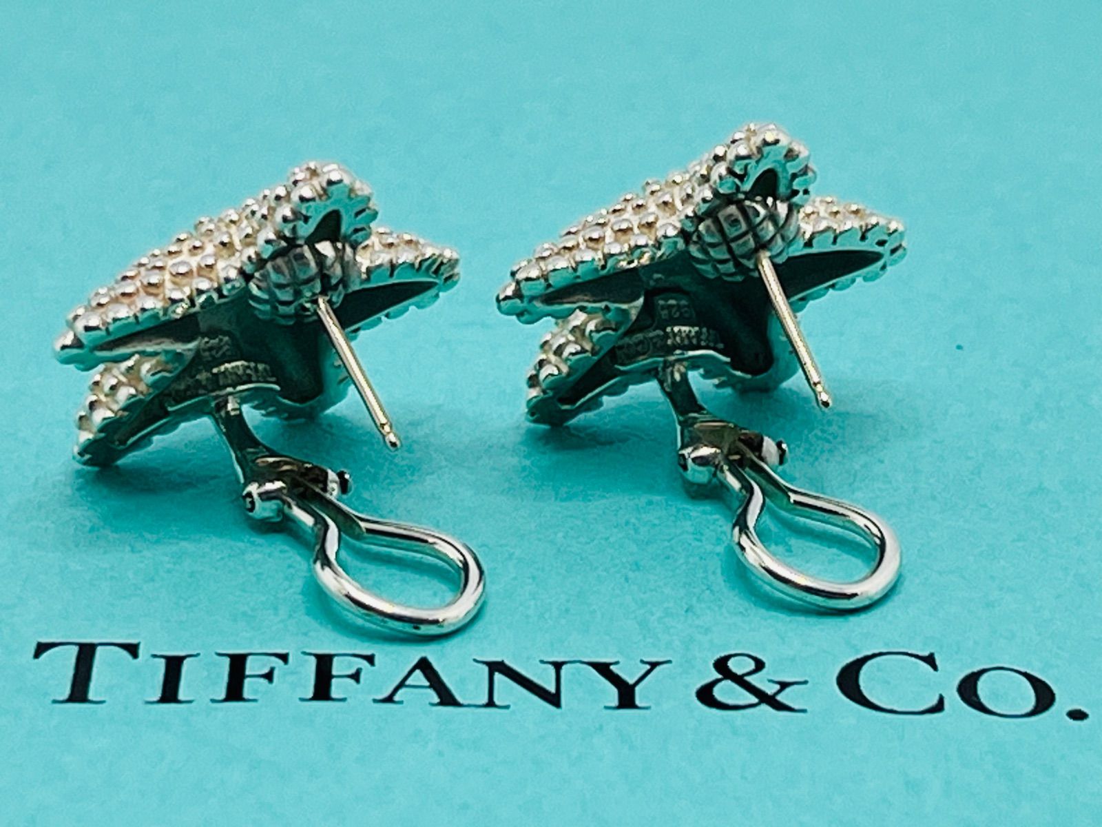 Tiffany & Co. 星形シルバーピアス 箱付き TIFFANY&Co. ティファニー ピアス スターモチーフ 星 925