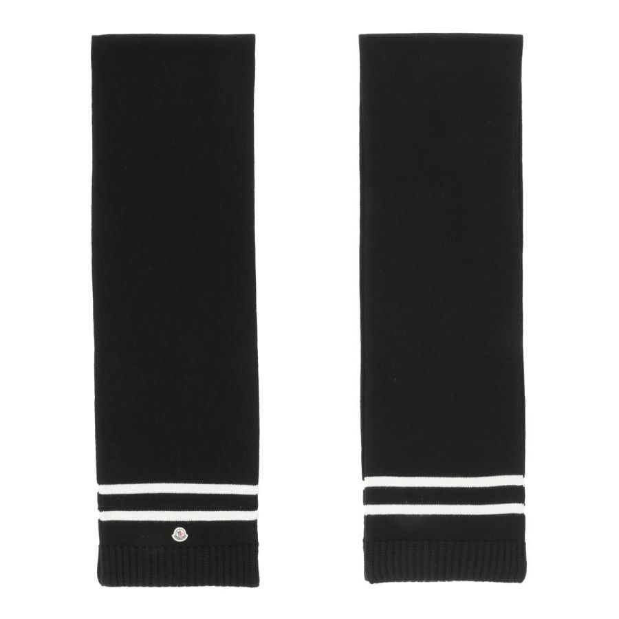 送料無料 155 MONCLER モンクレール 3C00012 M1127 ブラック マフラー カシミヤ混合 SCIARPA 155 MONCLER モンクレール 3C00012 M1127 ブラック マフラー カシミヤ