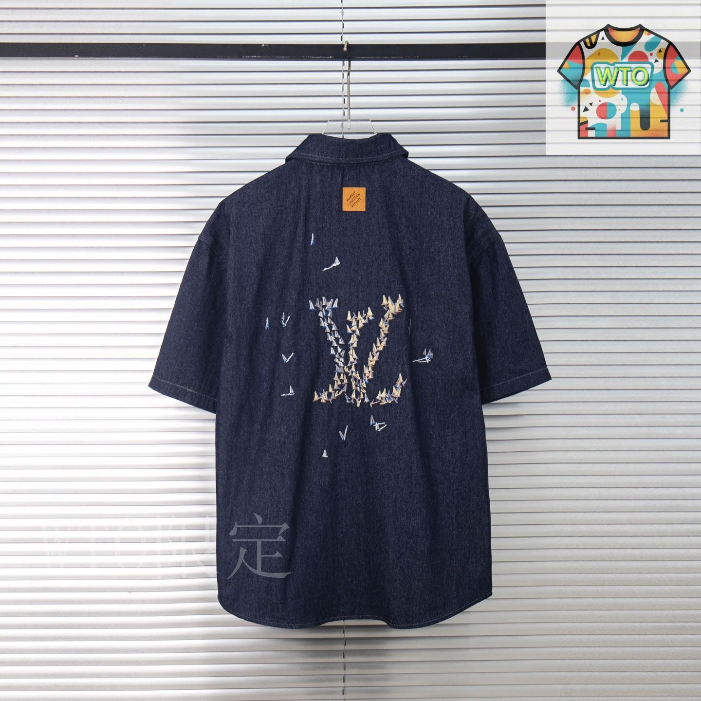 今日WTO】LV Sailing Boat 刺繍 デニムシャツ-HK58 - メルカリ