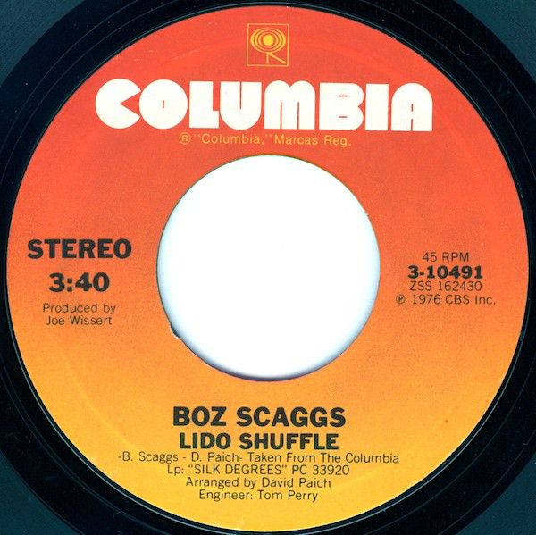 米7” Boz Scaggs Lido Shuffle 310491 Columbia /00080 - メルカリ