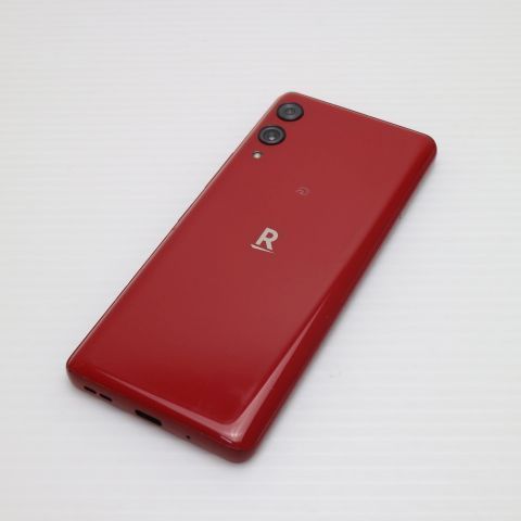 超美品 SIMフリー Rakuten Hand 5G クリムゾンレッド スマホ 白