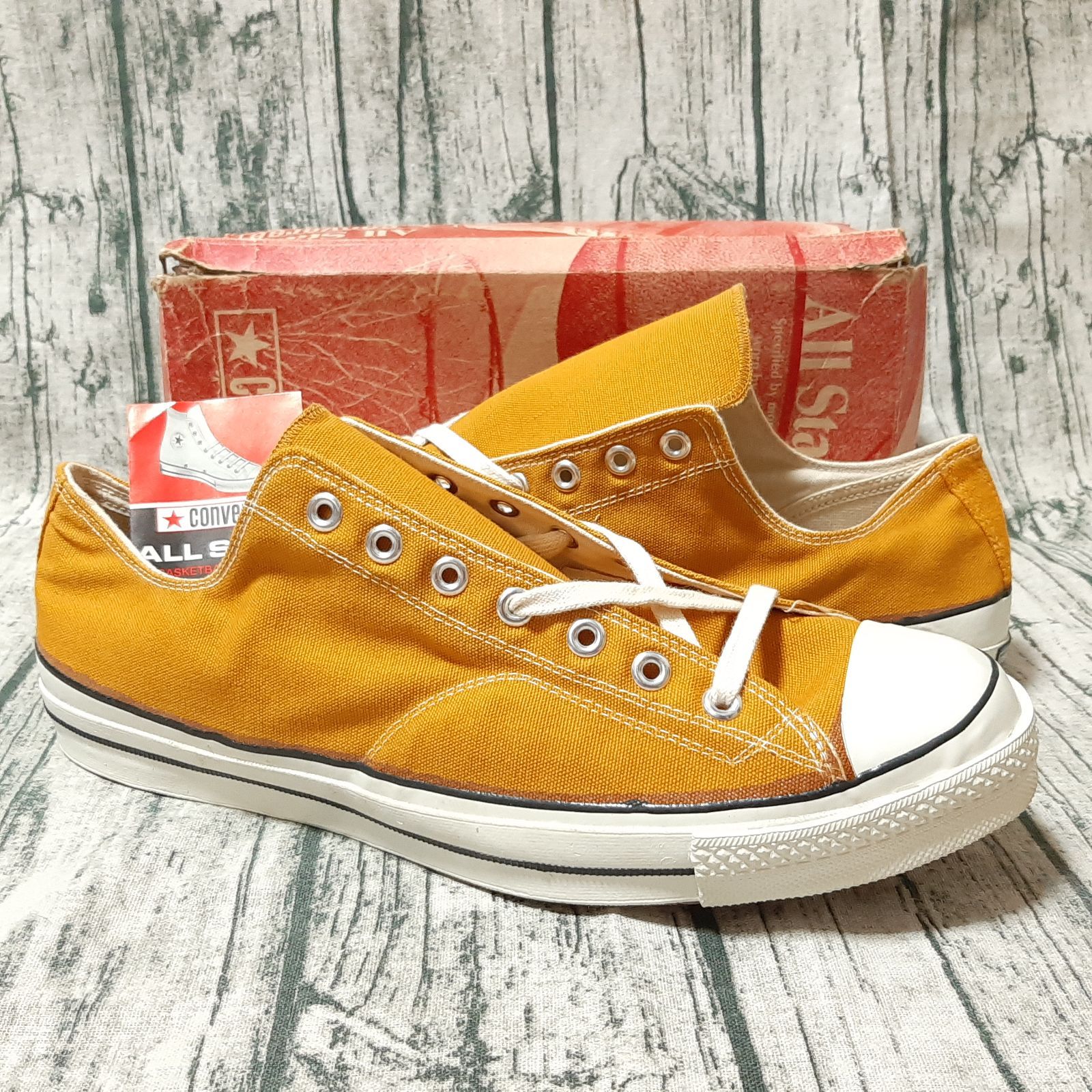 US 14.5】70s 一つ星 CONVERSE CHUCK TAYLOR マスタード からし