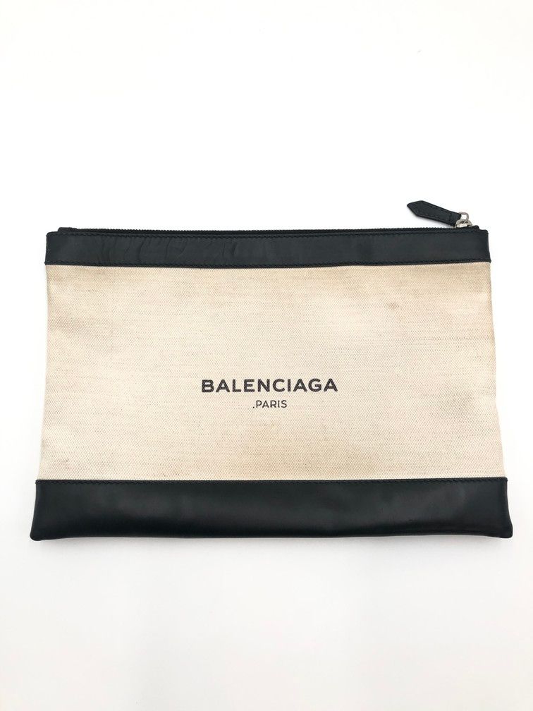 品 BALENCIAGA バレンシアガ ネイビークリップM 373834 鞄 バッグ クラッチバッグ 188-241228-NS-6-iwa