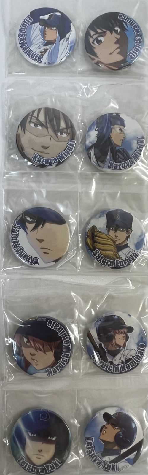 未開封 DVD ダイヤのA きゃにめ.jpオリジナル特典 オリジナル缶バッジ2